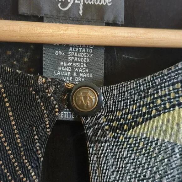 Positive‎ Attitude vintage metallic cardigan size 6P - Picture 4 of 5